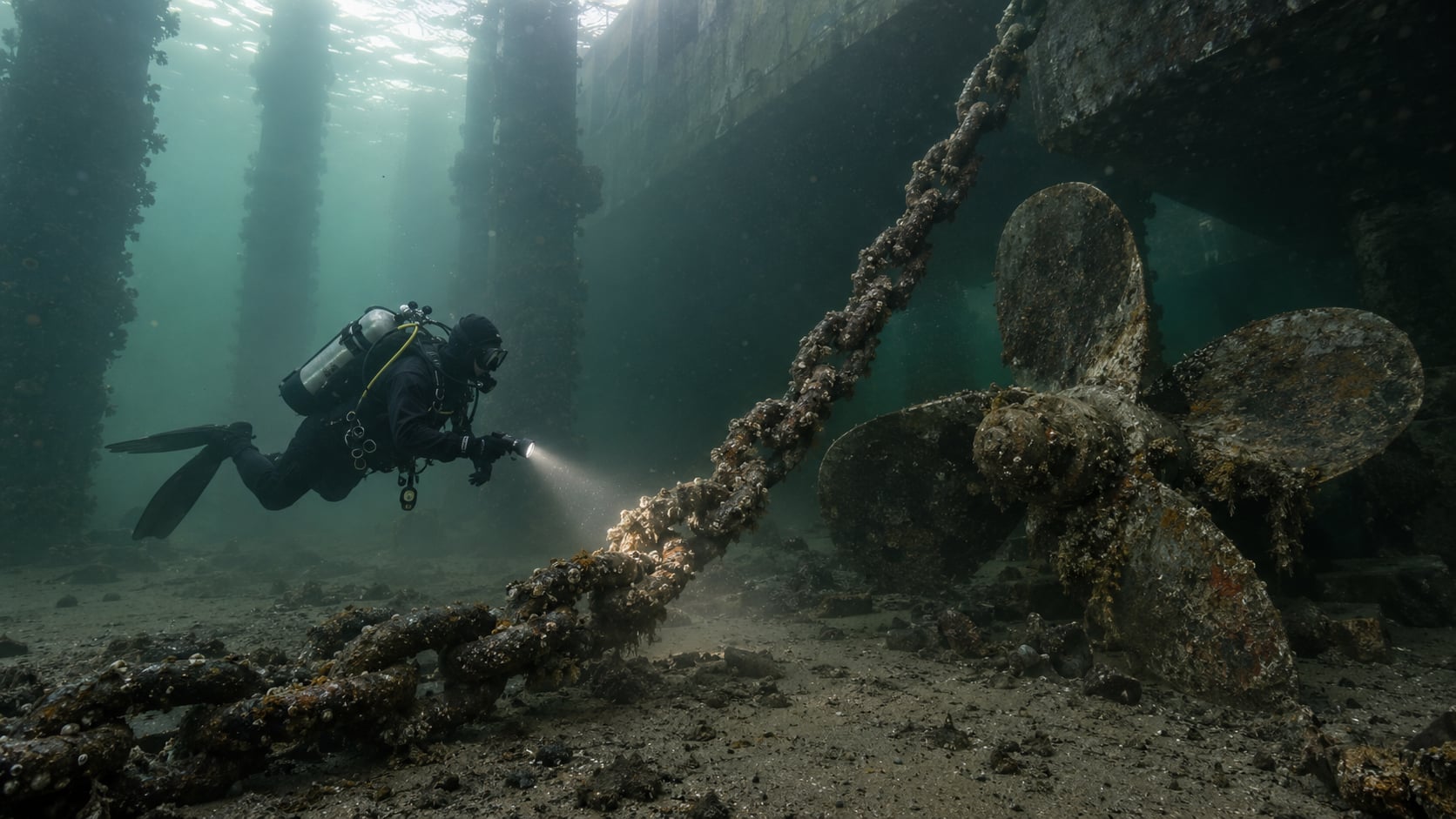 Tauchen im Hafen von Kapstadt: Nudibranchen & Wracks