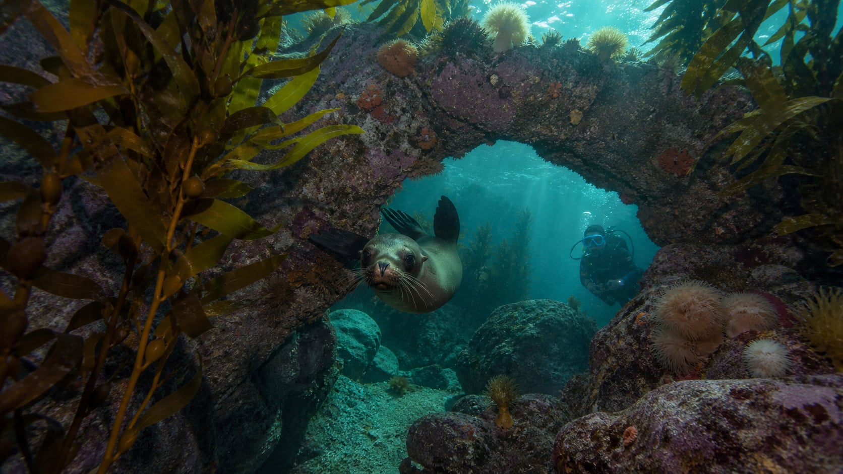 Partridge Point: Robben und Swim-Throughs in False Bay