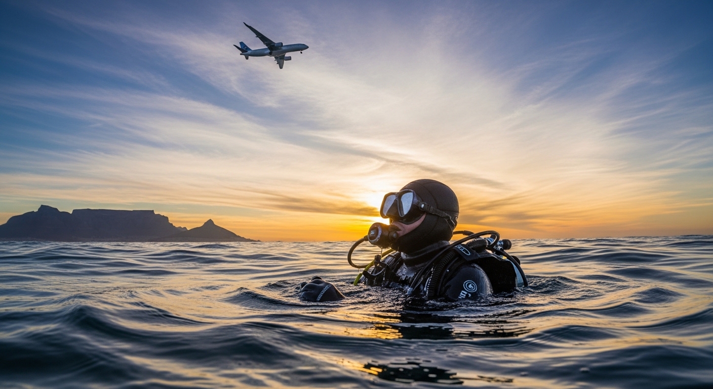 No-Fly-Zeit Kapstadt: Tauchen und Fliegen sicher planen
