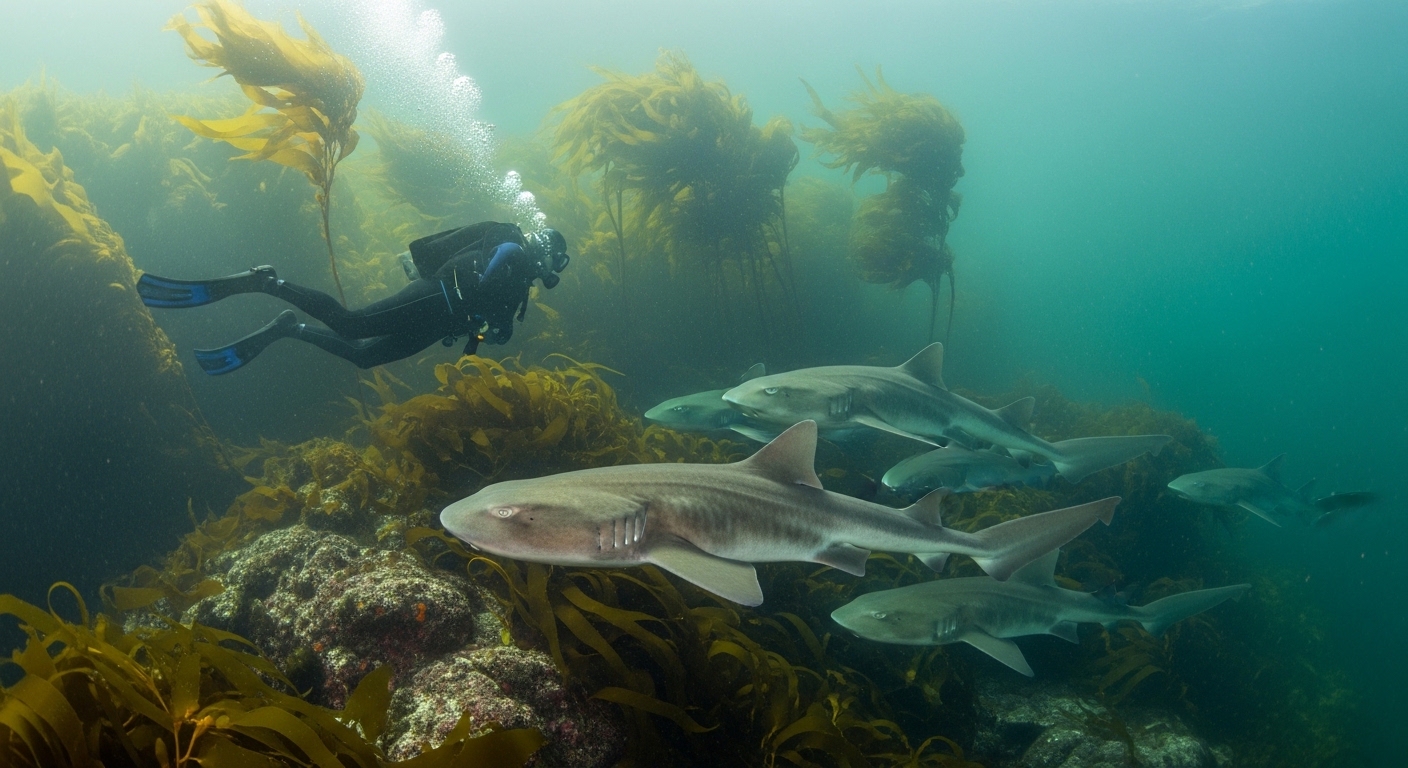 Tauchen in Kapstadt im April: Das Cowshark-Paradies